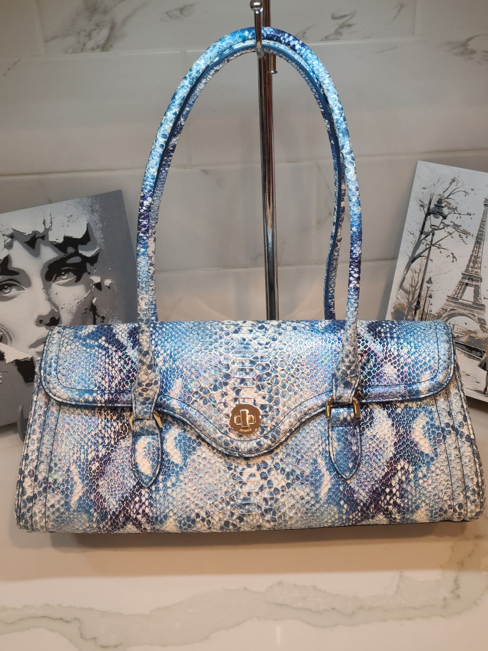 Brahmin NWOT Joyful Oceangrove Dayan Shoulder Bag - Picture 2 of 14